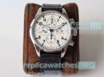ZF Swiss 7750 Replica IWC Pilot's Watch Chronograph White Dial 43mm
